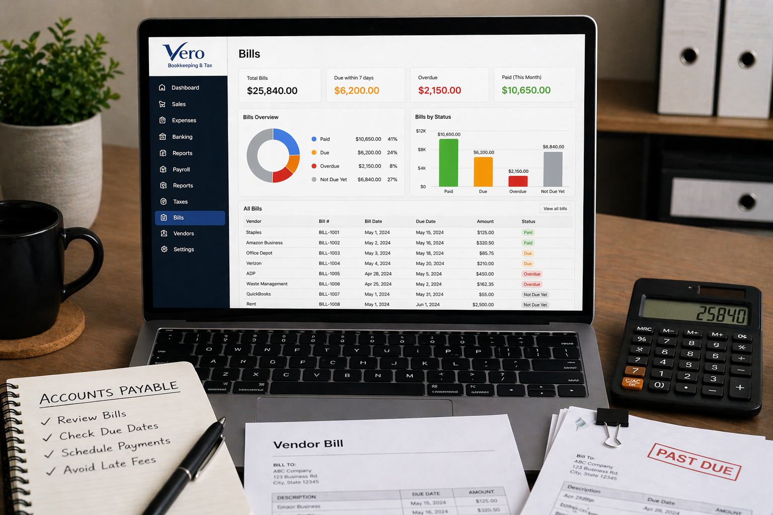 accounts payable vero bookkeeping & tax