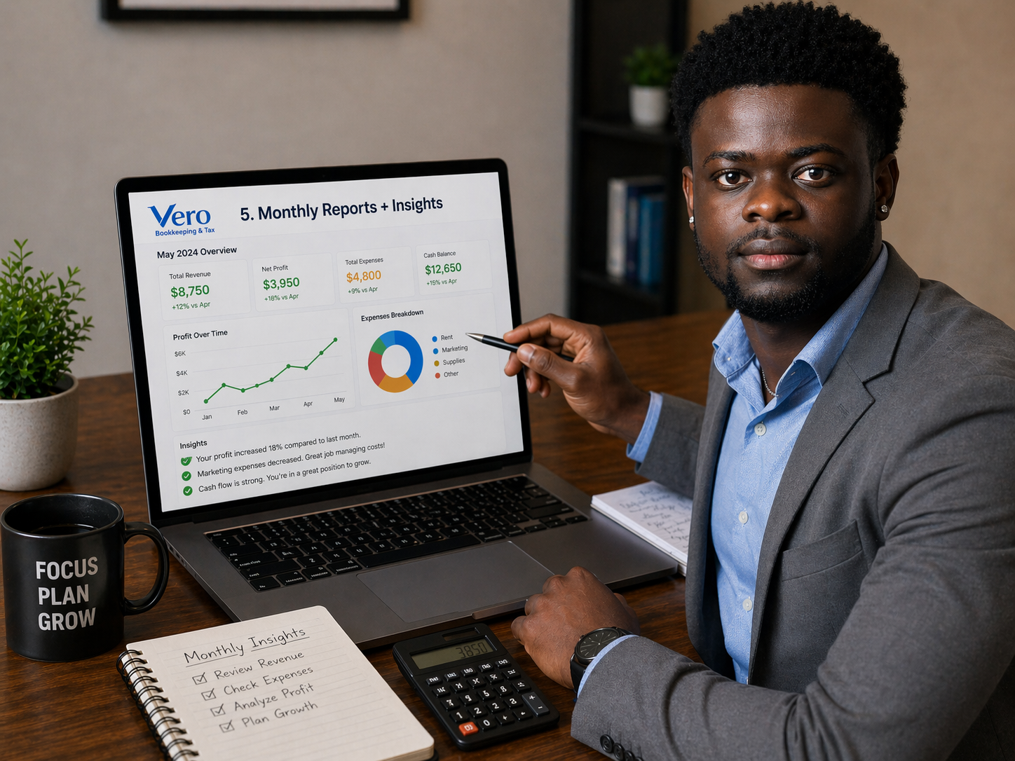 monthly financial clarity​ vero bookkeeping & tax